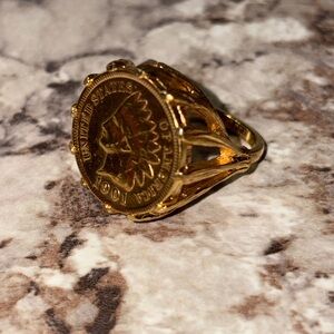 Gold Coin Ring